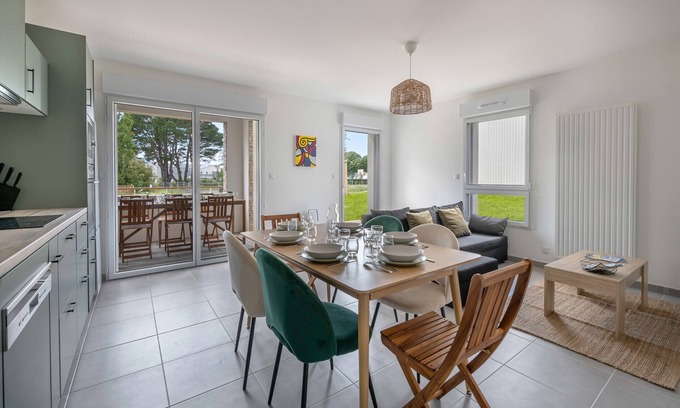 Pornic Apartamento | Planta baja. 6 personas. centro de Pornic