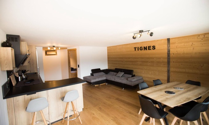 Tignes le Lac Apartamento | APTO, ESTACIÓN CENTRAL, LAGO TIGNES, al pie de las pistas 6 pers.