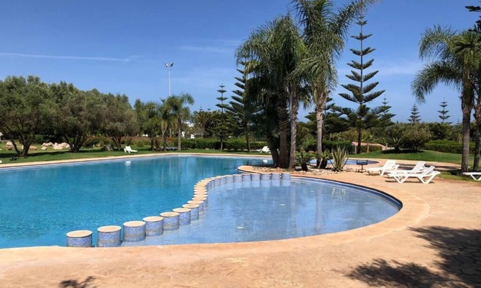 Cherrat Apartamento | Appt with garden level 200m2,EDEN ISLAND, beach, swimming pools, security.