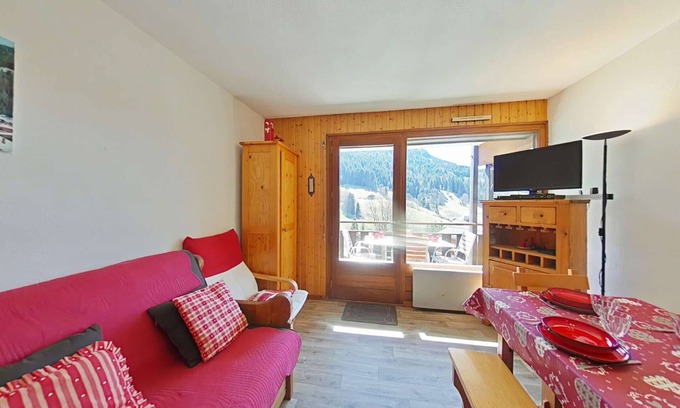Le Grand-Bornand Apartamento | Apto 2 piezas, 6 plazas, 900m telecabina, parking