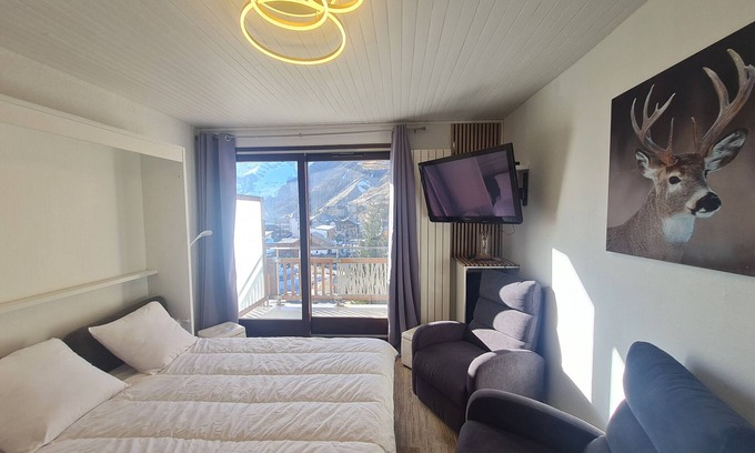 Les Deux Alpes Apartamento | Apt 4 ppl, balcony near the ski runs