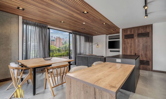 El Poblado Apartamento | Apt sofisticado y luminoso con BBQ - Morph 1101