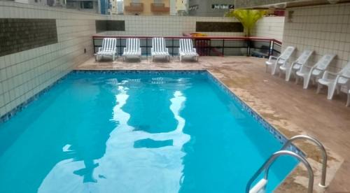 Tupi Apartamento | Apto 3 quartos, 100m da praia, piscina e churrasqueira
