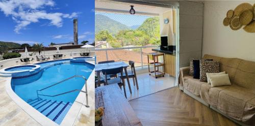 Praia da Enseada Apartamento | Apto com ar-cond e piscina a 100 m praia da Enseada