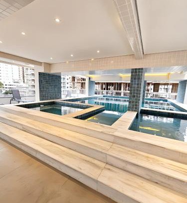 Caicara Apartamento | Apto com lazer completo, piscina, ar, mercadinho e pet friendly a 1 min da praia