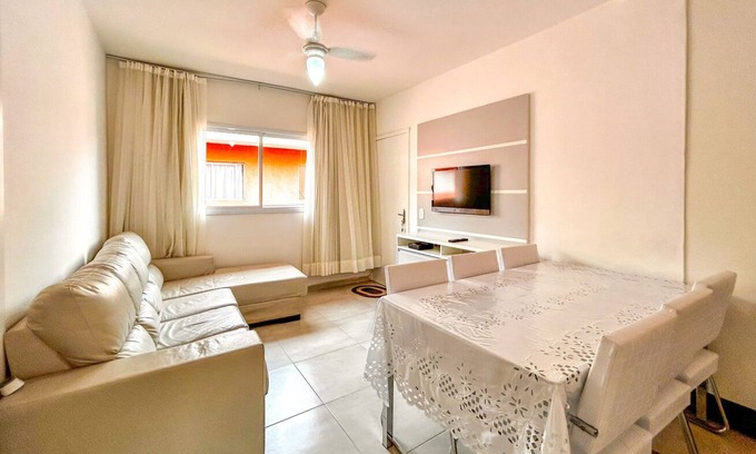 Jardim Paulista Apartamento | Apto com WiFi a 3 min de carro da Praia da Enseada