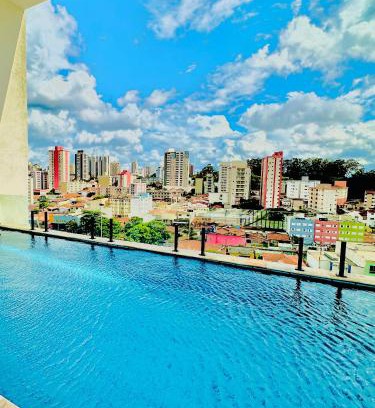 Sao Carlos Apartamento | APTO TESLA Novo,com Piscina e Ar condicionado