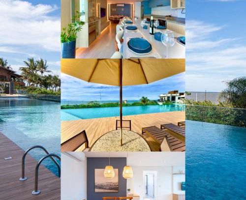 Itacolomi Apartamento | Aptos Pé na Areia Vista Mar Condomínio Resort Completo com Piscina borda Infinita, Beach Tennis, Academia, Sala de Jogos, Brinquedoteca, Playground e Portaria 24H 3 Quartos com Ar-Condicionado, Churrasqueira Privativa Reserve Agora e Viva essa Experiência