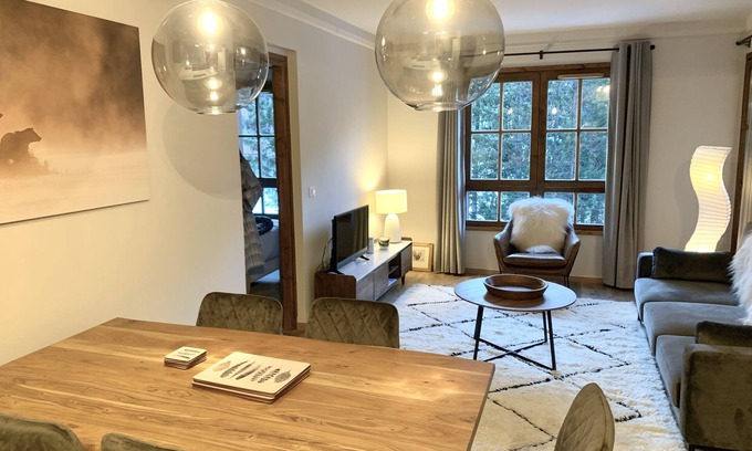 Arc-1950 Apartamento | Arc 1950 - ski-in/out 2 bedroom apartment quiet area beautiful mountain views