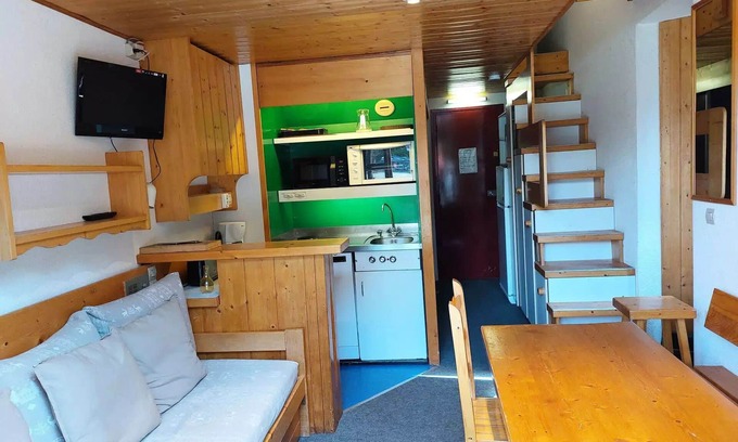 Arc-1800 Apartamento | Archeboc Residence - Duplex apartment for 6 people in Arc 1800 near the slopes in the village of Charmettoger