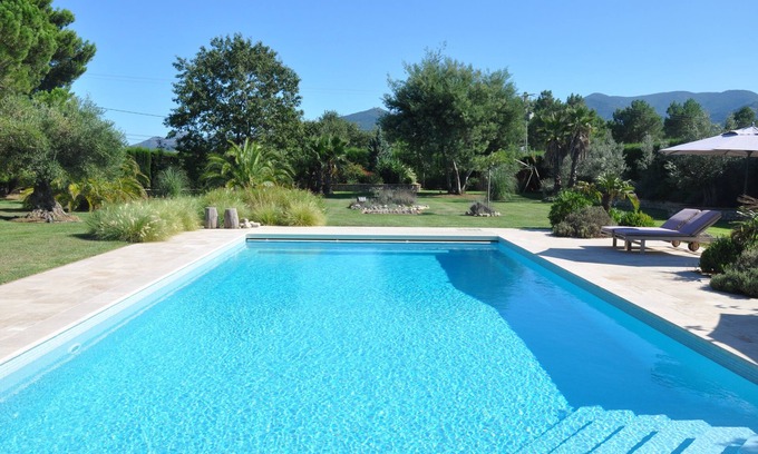 Saint-Andre Villa | Argeles area Luxury Villa on 7000m2 Garden Property, AC, Pool, By Beach, 10pp