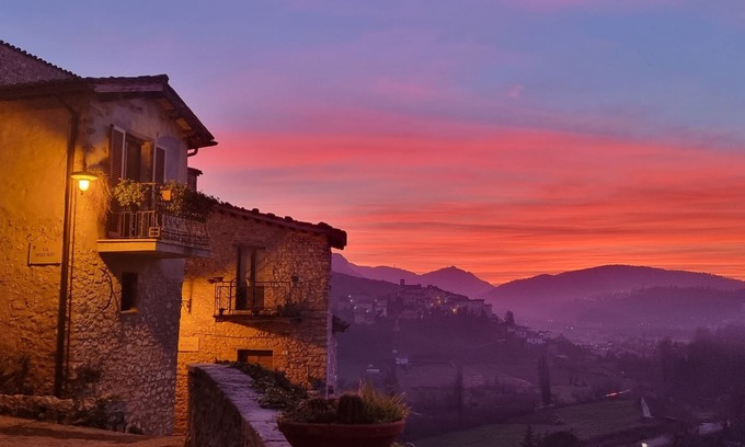 Arrone Casa | Argenti House - The balcony on the Valnerina