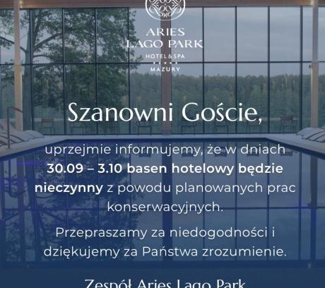 Olsztynek Hotel | Aries Lago Park Hotel & SPA, Mazury