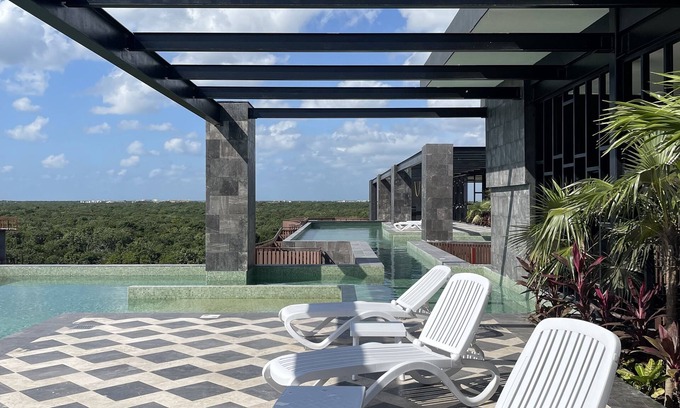 Playa Paraiso Apartamento | AROVA APARTMENTS TULUM - APARTAMENTO DE LUJO COMPLETO CON JACUZZI - JUNGLE VIEW