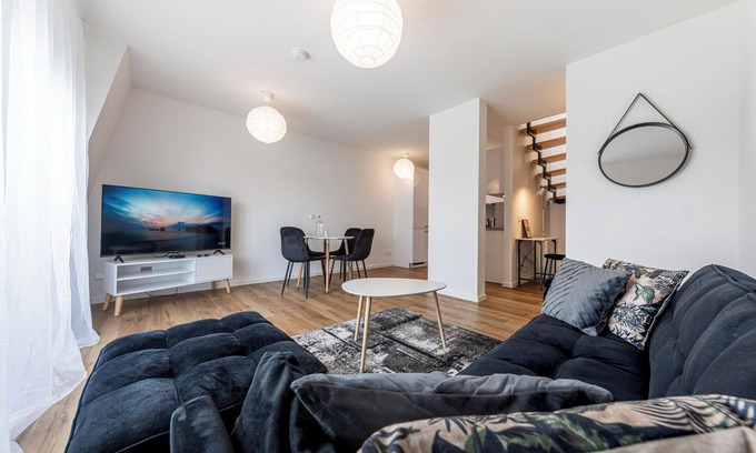 Hockenheim Apartamento | Artdesign - Box Spring - Netflix - Zwischen MA und HD - Netflix - 8 Personen