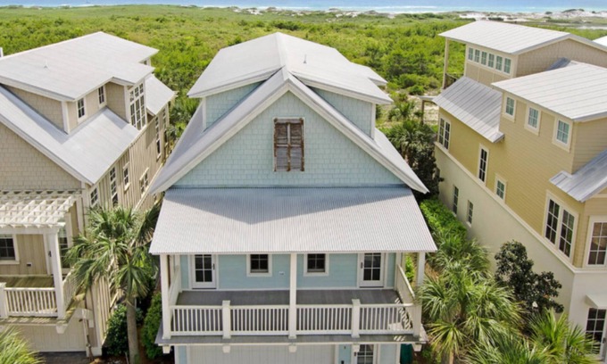 Dune Allen Beach Casa | Según lo visto en los cazadores de playa de HGTV - Vistas panorámicas del océano y la playa 5 Br 5 Bth