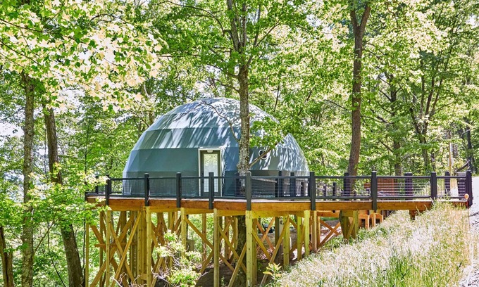 Canton Cabina | Asheville Dome Sleeps 6 + Hot Tub + Mountain View