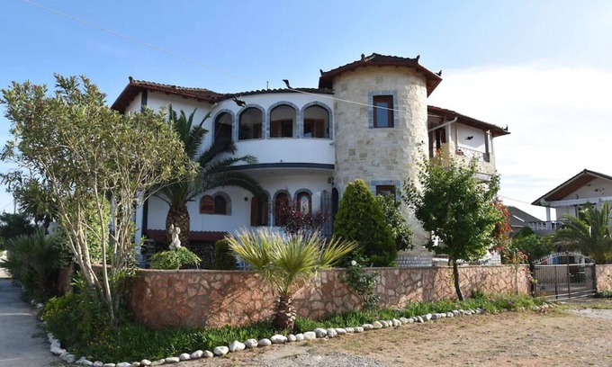 Ammoudia Condominio | Aspri Villa Ferienhaus - FeWo 2, nur 300 m zum Strand