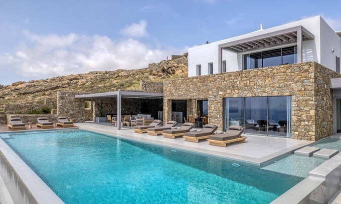 Elia Villa | Astounding Mykonos Villa | 6 Bedrooms | Villa Brandy | Private Infinity Pool & Stunning Sea Views | Elia
