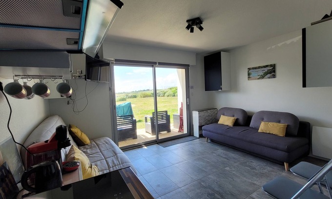 Guidel-Plages Apartamento | At the foot of Plage de la falaise