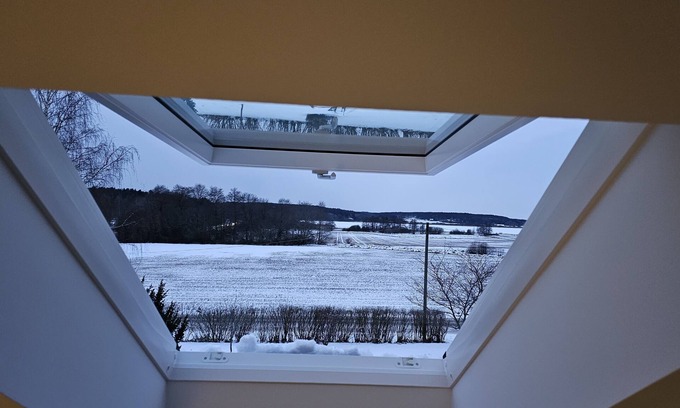 Sigtuna Casa | Attic Floor With Views Over Fields and sea