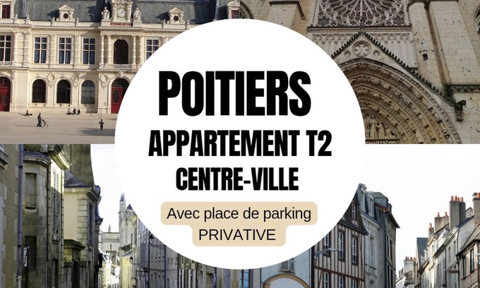 Les 3 Cites Apartamento | Attractive T2 apartment in Poitiers city center
