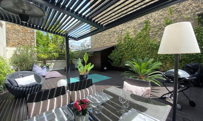 Auteuil Apartamento | Atypique Appartement Lumineux et Calme Avec Magnifique Terrasse Privée de 85m2