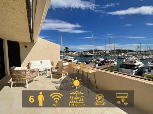 Port Cogolin Apartamento | Au cœur d un port