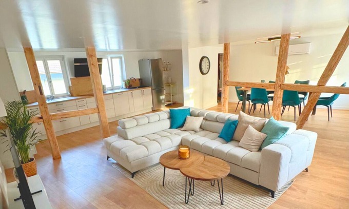 Steinbrunn-le-Bas Apartamento | Au Soleil: Large, warm apartment