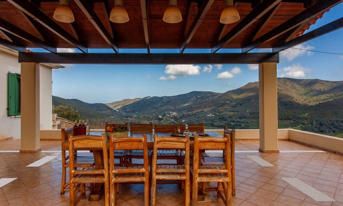 Platanias Casa | Augusta Deres Cretan Montaña Retiro Con Vista