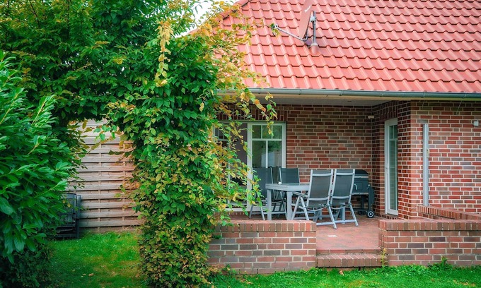 Wiesmoor Apartamento | Aurora#1 with large garden, fireplace, sauna. 5 minutes to the open-air stage!