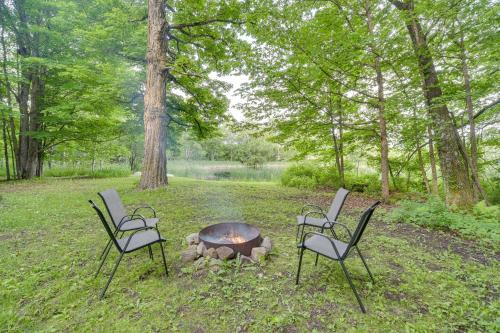 Glidden Casa | Authentic Log Cabin with Private Pond in Glidden