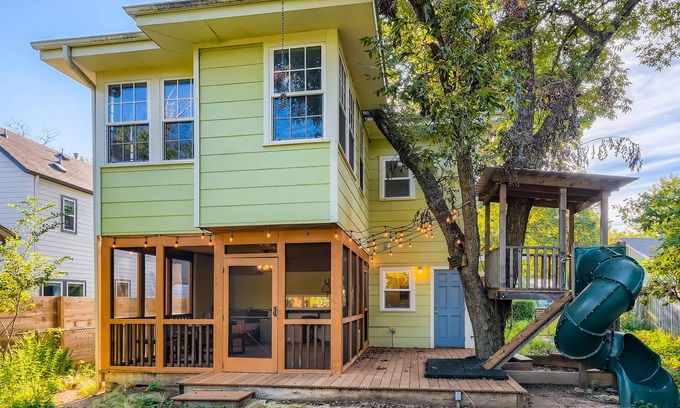 Dawson Casa | Authentic Mid-Century - Lush backyard and custom playscape! - by PMI Austin Metro