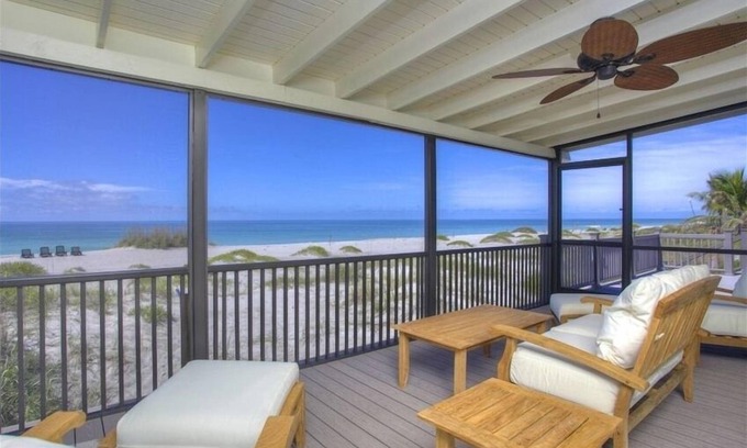 Longboat Key Casa | INVIERNO ESPECIAL! CASA DE LUJO FRENTE AL MAR EN EXCLUSIVA LLAVE LONGBOAT