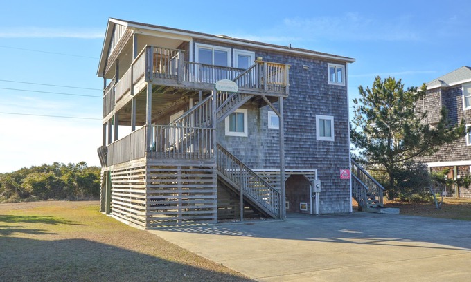 South Nags Head Casa | Awesome 'D' has a hot tub for your family vacation entertainment