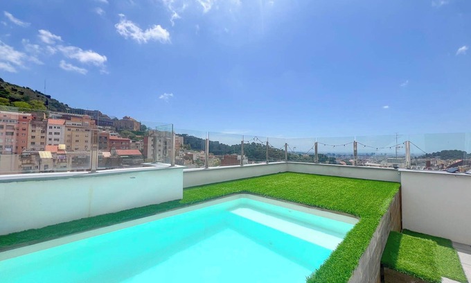 El Coll Apartamento | Impresionante casa con terraza y piscina