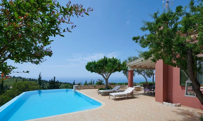 Kavallos Villa | Awesome Lefkada Villa | 2 Bedrooms | Villa Kamothias | Great Sea Views | Fantastic Pool Terrace