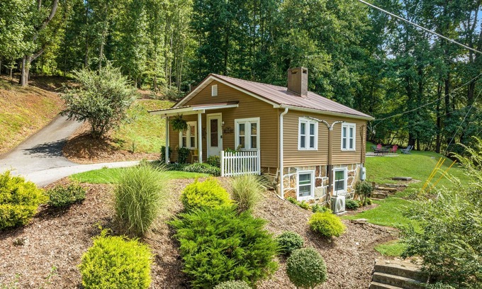 Horse Shoe Cabina | Awesome two-home compound in Horse Shoe with fireplaces, firepit, patio & grill