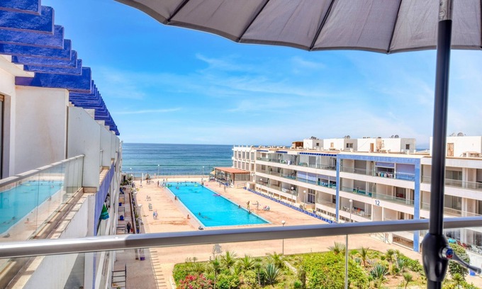 Tamraght Apartamento | Apartamento-Apartamento-Baño para personas con movilidad reducida-Vista al mar