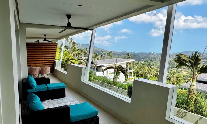 Mae Nam Complejo | Azur Samui 2 bedroom 2 bathroom Condo shared pool gym private infra-red sauna