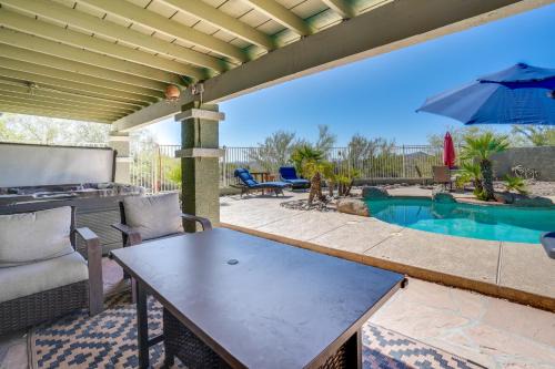 Wickenburg Casa | Backyard Oasis and Hot Tub Mtn-View Wickenburg Home