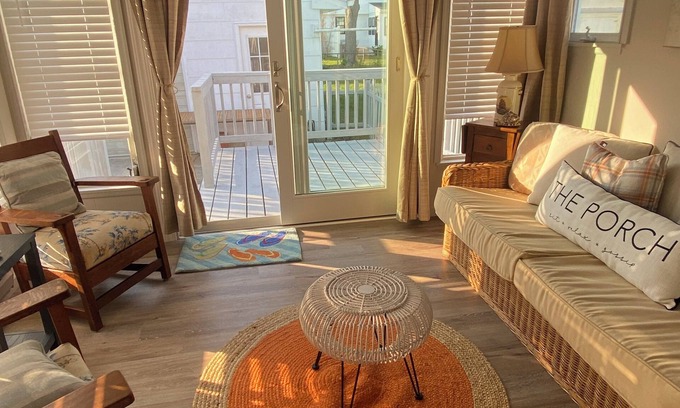 Village Green Cabaña | "Bain de Soleil in Cape May" 2 bedroom 2 bath cottage