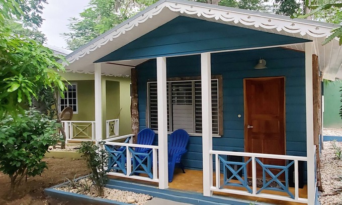 West End Cabaña | Bak A Yaad Sapphire Blue Cottage