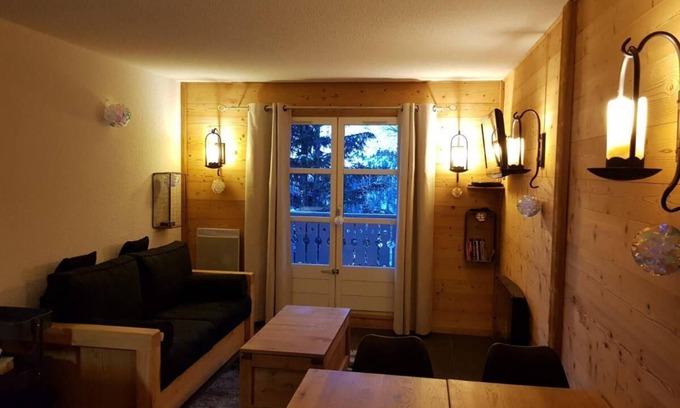 Flaine Apartamento | Balcón, tv, local para esquís, 29m², Flaine