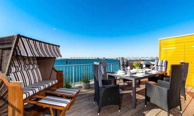 Olpenitz Apartamento | Amplio apartamento con impresionantes vistas de Schlei, el puerto y el mar Báltico