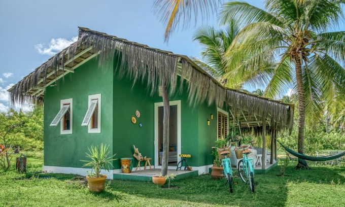 Maceio Casa | Bangalô Verde Recanto Uaná - 280m praia Tatuamunha