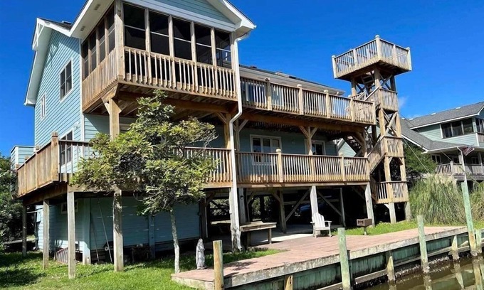 Ocracoke Casa | Batgirl's Hideaway: Ocracoke Waterfront Paradise