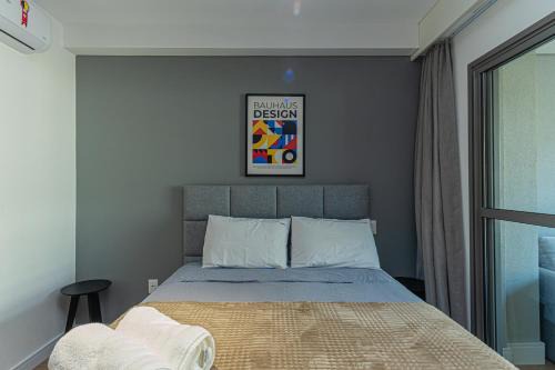 Brooklin Novo Apartamento | Bauhaus Apartamento com Piscina, Próximo ao Metro Brooklin - Próximo ao Teatro Alfa e Transamérica Expo Center