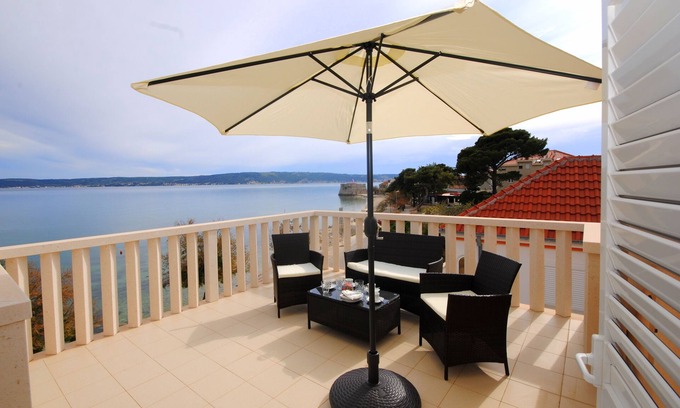 Kastela Apartamento | Apartamento con vista a la bahía al otro lado de la playa
