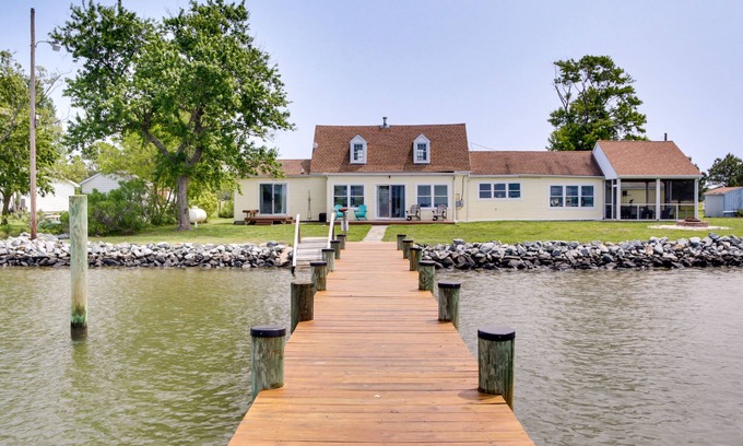 Taylors Island Casa | Bay Views & Fire Pit: Taylor’s Island Retreat